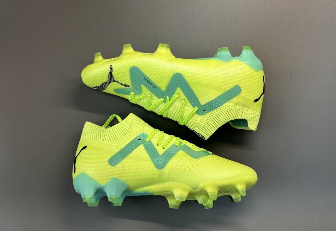 Футбольные бутсы Puma Future Ultimate Low FG/AG Pursuit ядовито-зеленые