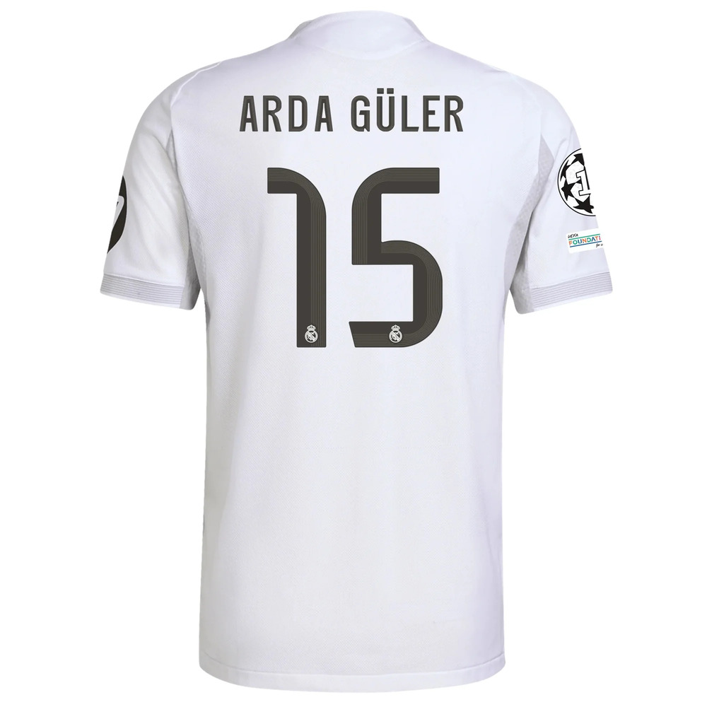 ARDA GULER 15 фанатская футболка Реал Мадрид домашняя 25-26