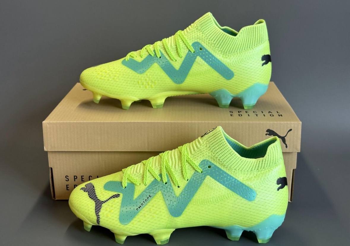 Футбольные бутсы Puma Future Ultimate Low FG/AG Pursuit ядовито-зеленые