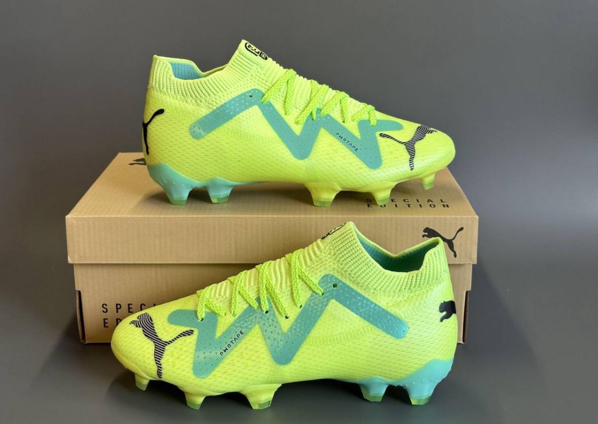 Футбольные бутсы Puma Future Ultimate Low FG/AG Pursuit ядовито-зеленые