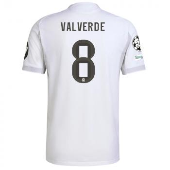 VALVERDE 8 фанатская футболка Реал Мадрид домашняя 25-26